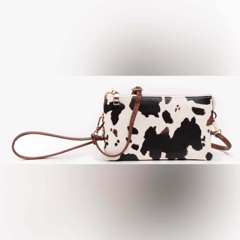 Stylish Cow Print Crossbody Bag by Jen&Co